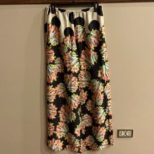 NEW ZARA TRAFALUC COLLECTION women’s STATEMENT PALAZZO PANTS. Size Med boho
